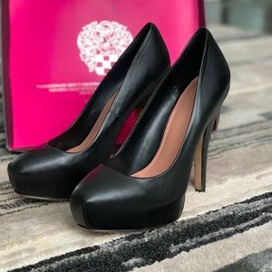 Black Platform Pumps by Vince Camuto